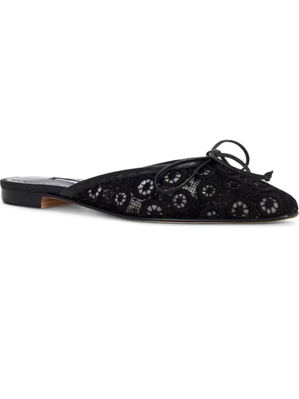 MANOLO BLAHNIK Ballerimu Mules - Black 
*brand new with box never worn*